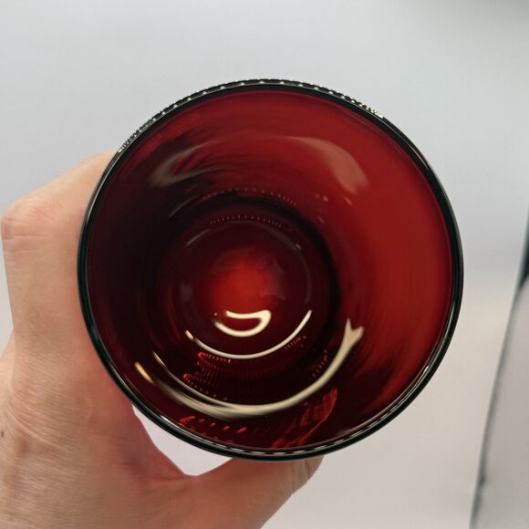 2 Arcoroc Classique Ruby Red Tumbler Drinking Glasses 5 ⅛” 16oz - Picture 5 of 8